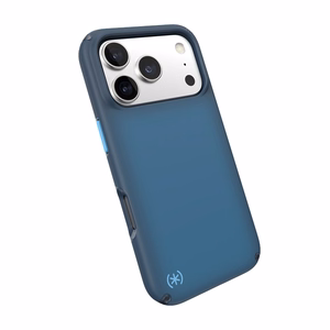 Speck Presidio Lux MagSafe dėklas, skirtas iPhone 17 Pro, „Deep Sea Fade / Black / Spell Blue“ spalvos