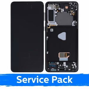 Ekranas skirtas Samsung G996 S21 Plus su rėmeliu / Phantom Black / (Service Pack)