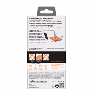 SBS Extreme Active D3O dėklas iPhone 16 Plus - permatomas
