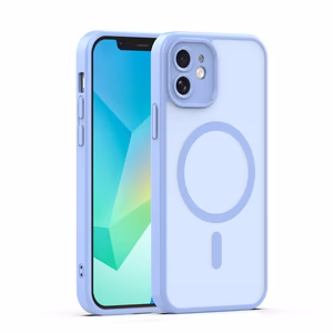Mag Matt Чехол для iPhone 12 6,1" голубой защита камеры