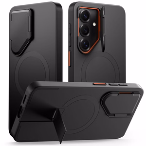 Tech-Protect Kevlar Aura MagSafe Dėklas for Samsung Galaxy S26 - juodas and oranžinis