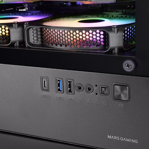 Mars Gaming MCQUANTUM kompiuterio korpusas „Midi Tower“ Juoda