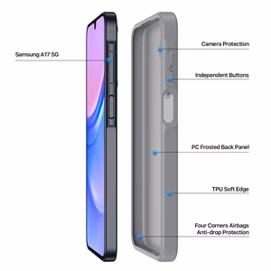 Dėklas Dux Ducis Yind Samsung A175 A17 4G/A176 A17 5G pilkas