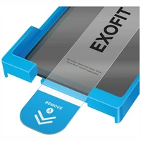 Uniq Optix Exofit Privatumo grūdintas apsauginis stiklas iPhone 17 Pro Max su aplikatoriumi