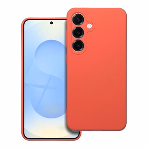 Silikoninis dėklas telefonui SAMSUNG S25 persikinis