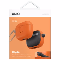 Uniq Clyde Lock dėklas AirPods 4 - oranžinis