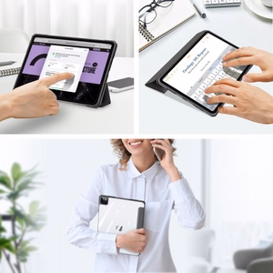 Dėklas Dux Ducis "Copa" skirtas Apple iPad Air 13 (2025) / Air 13 (2024) / iPad Pro 12.9 (2018 / 2020 / 2021 / 2022) juodas