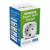 GreenBlue WiFi nuotoliniu būdu valdomas kištukinis lizdas, Android/iOS/Alexa/Google Home, privalumai. Energija, laikmatis, maks. 3680 W, F tipas, GB720 F