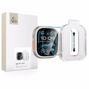 Tech-Protect Easy Set+ grūdintas stiklas 2 rinkinys Apple Watch Ultra 1/2 49mm - skaidrus