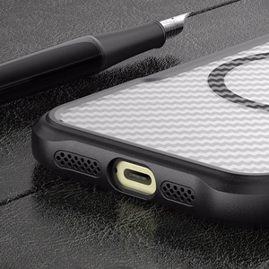 Leading Series MagSafe Silikoninis dėklas telefonui iPhone 16 Pro - juodas