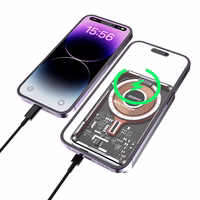 Išorinė baterija Dudao TGK1 su MagSafe belaide įkrova 20W 10000mAh juoda