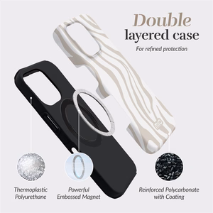 MIO Sandy Zebra Magsafe Dėklas iPhone 16 Plus