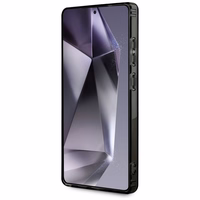 AMG dviejų sluoksnių rombinio rašto Magnētinis dėklas telefonui Samsung Galaxy S25 Ultra - juodas/raudonas