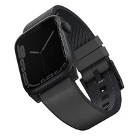 Uniq Straden odinis Hybrid dirželis skirtas Apple Watch 1/2/3/4/5/6/7/8/SE/SE2/Ultra 42/44/45/49mm - pilkas