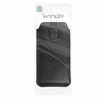 Wonder CARBON dėklas (Dydis M) Iphone 5/Nokia 215 4G/225/5310 2020 JUODAS