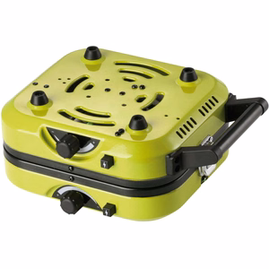 Meva DUAL COMPACT + GRILL turistinė dujinė viryklė, skirta dujų kasetėms, sulankstomas 2 degiklių modelis su kepimo plokšte