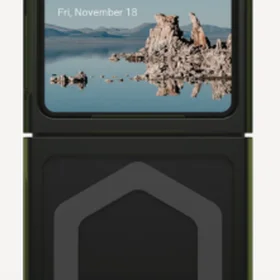 UAG Plyo Pro dėklas su magnetiniu moduliu, skirtas Samsung Galaxy Flip 5 – žalias pilkas