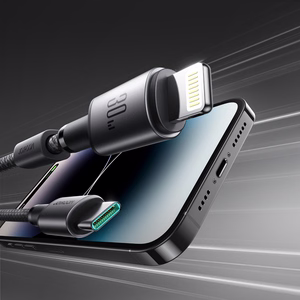 Кабель Joyroom S-A50 Unlimited Series 30W USB-C - Lightning с магнитным органайзером 1,2 м - серый