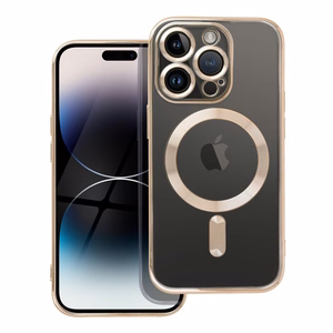 ELECTRO MAG COVER magnetinis dėklas telefonui, suderinamas su MagSafe, skirtas IPHONE 14 Pro, auksinis