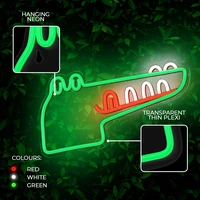 Neon PLEXI LED JURASSIC CROC green FLNJ03 Forever Light
