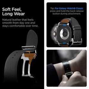 SPIGEN ENZO SAMSUNG GALAXY WATCH 8 / CLASSIC (40 / 44 / 46 MM) juodas