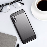 Anglies pluošto dėklas telefonui SAMSUNG Galaxy A70 / A70s - juodas