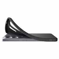 SPIGEN dėklas LIQUID AIR MAG, suderinamas su MagSafe, skirtas SAMSUNG S26 Ultra, matinis, juodas