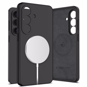 Tech-Protect Silikoninis MagSafe Dėklas for Samsung Galaxy S26 - juodas