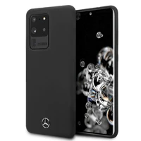 Mercedes MEHCS69SILSB S20 Ultra G988 kietasis apvalks juodas/juodas silikonas Line