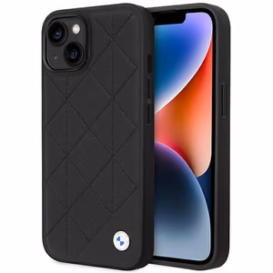 Чехол BMW BMHCP14S22RQDK iPhone 14 6.1" чёрный/чёрный Leather Quilted