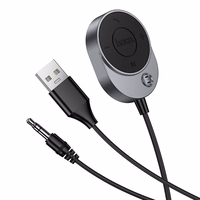 Bluetooth transmiteris Hoco (E150) (bluetooth v5.3, 3,5mm AUX) juodas