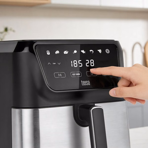 TEESA DIGITAL AIR FRYER XXL karšto oro gruzdintuvė, 8 l, 1700 W, didelis dubuo, programos, šilumos palaikymas