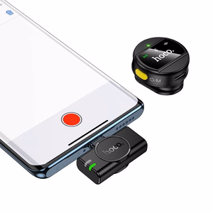 Belaidis mikrofonas USB C Hoco L21 juodas