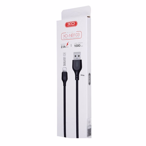 XO laidas NB103 USB - Lightning 1,0 m 2,1A, baltas