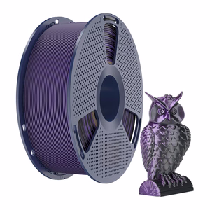 Sunlu PLA+ Silk dviejų spalvų filamentas (juodas ir violetinis)