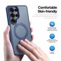 Dėklas Dux Ducis Yind Magnetic Stand Samsung S948 S26 Ultra tamsiai mėlynas