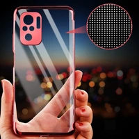Clear Color Case Gel TPU elektroplokštės rėmo dangtelis Xiaomi Redmi Note 10 5G / Poco M3 Pro juodas