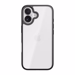 Rock Guard Lens Protection Series dėklas skirtas iPhone 17 skaidrus juodas