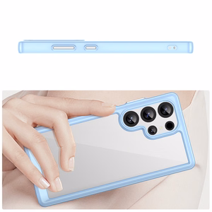 Dėklas telefonui (m) su gelio rėmeliu Samsung Galaxy S25 Ultra - mėlynas (m)