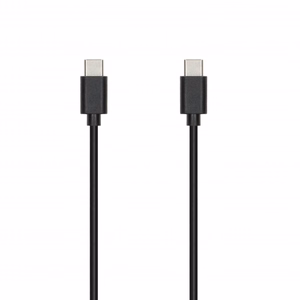 SEEK TOTI 20W Type-C PD tinklo greitasis įkroviklis su Type-C į Type-C 1 m PVC duomenų laidu 3A, juodas