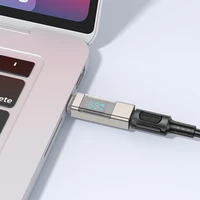 Borofone Adapter BV25 - Type C į Type C - Ekrano displejas pilkas