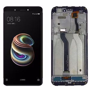 Ekranas skirtas Xiaomi Redmi 5A juodas su rėmeliu HQ