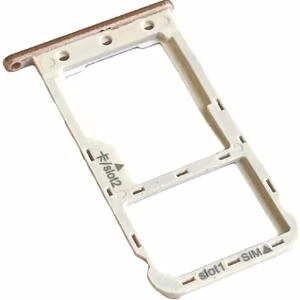 SIM card holder Huawei P9 Lite Mini/Y6 Pro 2017 Gold original (service pack)