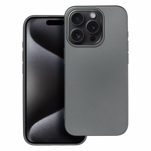 METALLIC dėklas telefonui IPHONE 15 Pro pilkas