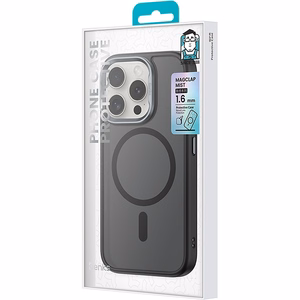 Benks magnetinis Mist dėklas telefonui su metaliniu rėmeliu, skirtas Iphone 16, titano spalvos