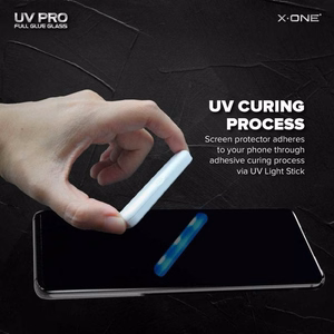 UV PRO grūdintas stiklas X-ONE – skirtas Samsung Galaxy S9 (su dėklu suderinamas)