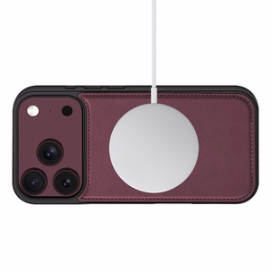 Tech-Protect Wallet MagSafe dėklas, skirtas iPhone 17 Pro Max / 18 Pro Max – bordo