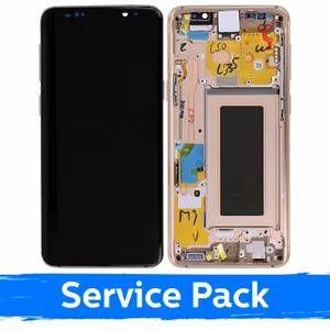 Ekranas skirtas Samsung G960 S9 su rėmeliu / Sunrise Gold / (Service Pack)