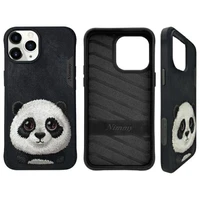 Nimmy Big Eyed Pet 2.0 panda dėklas iPhone 15 Pro Max - juodas