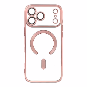 Чехол для iPhone 17 PRO MAX Electro Mag Cover совместимый с MagSafe розовое золото